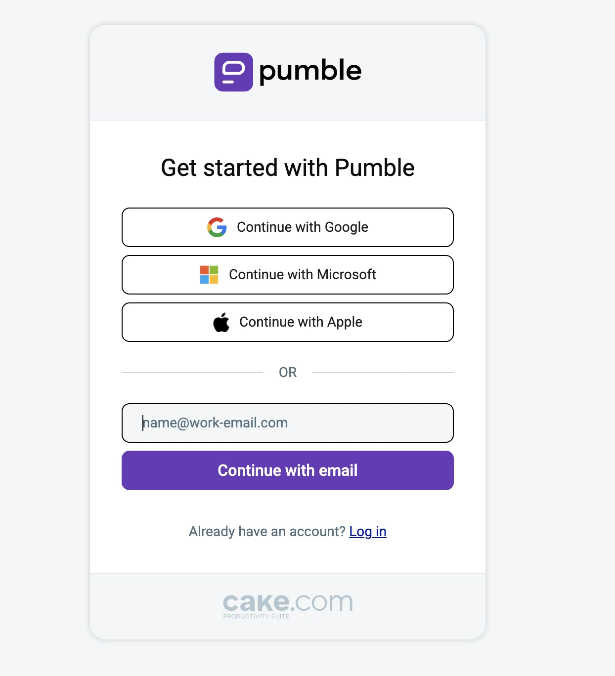 Log into Pumble to activate integrations