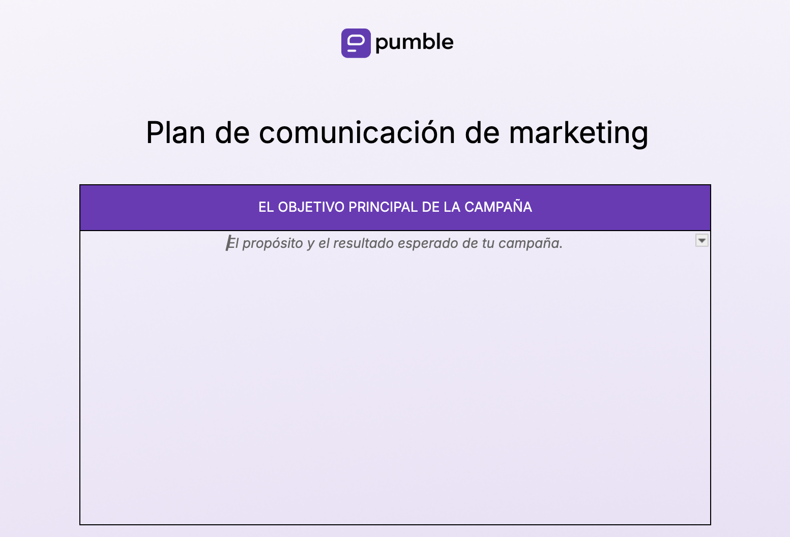 Ejemplo de plan de comunicación de marketing