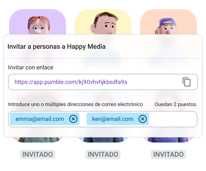 Acceso de invitado en Pumble