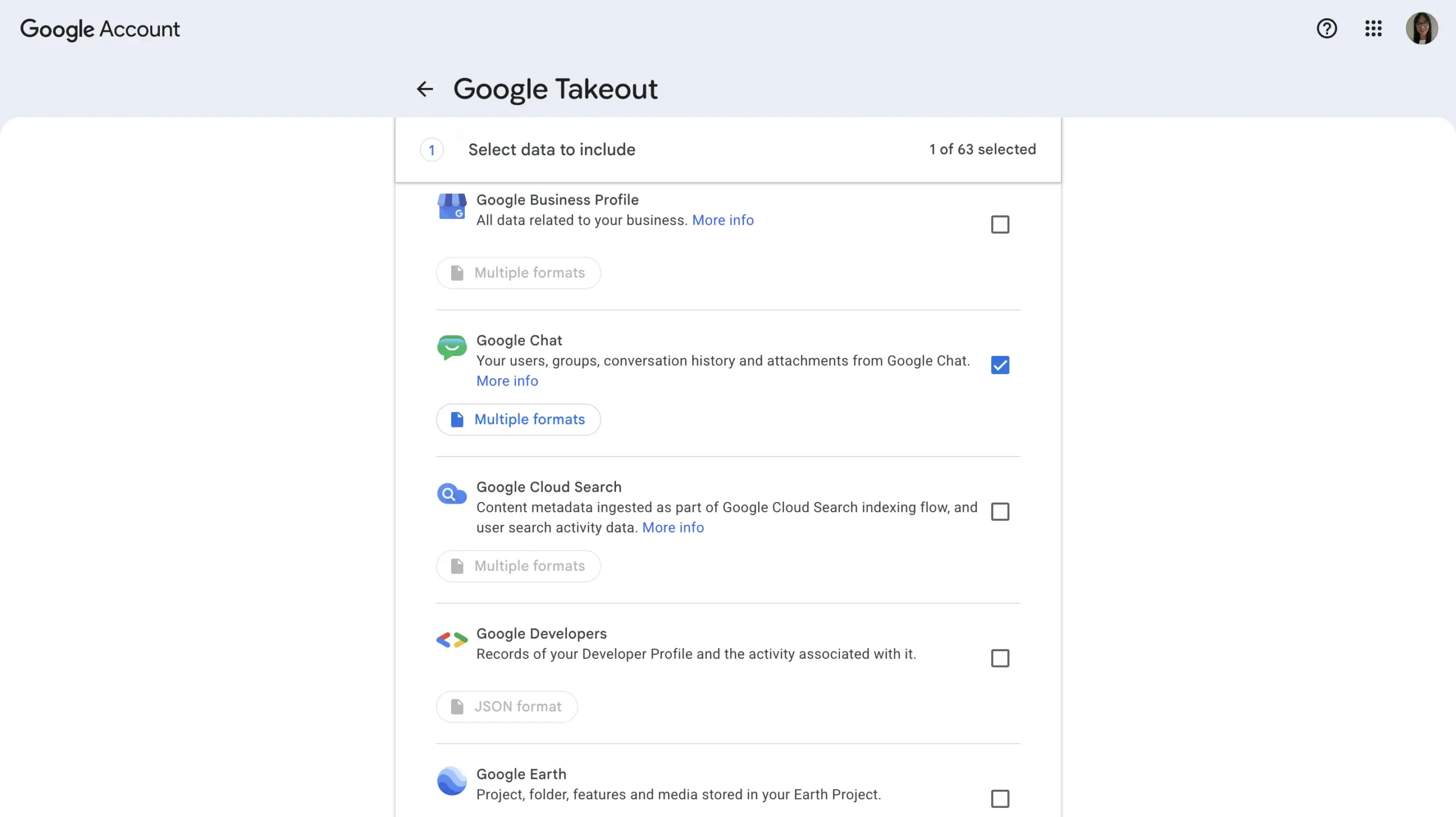 Google Takeout