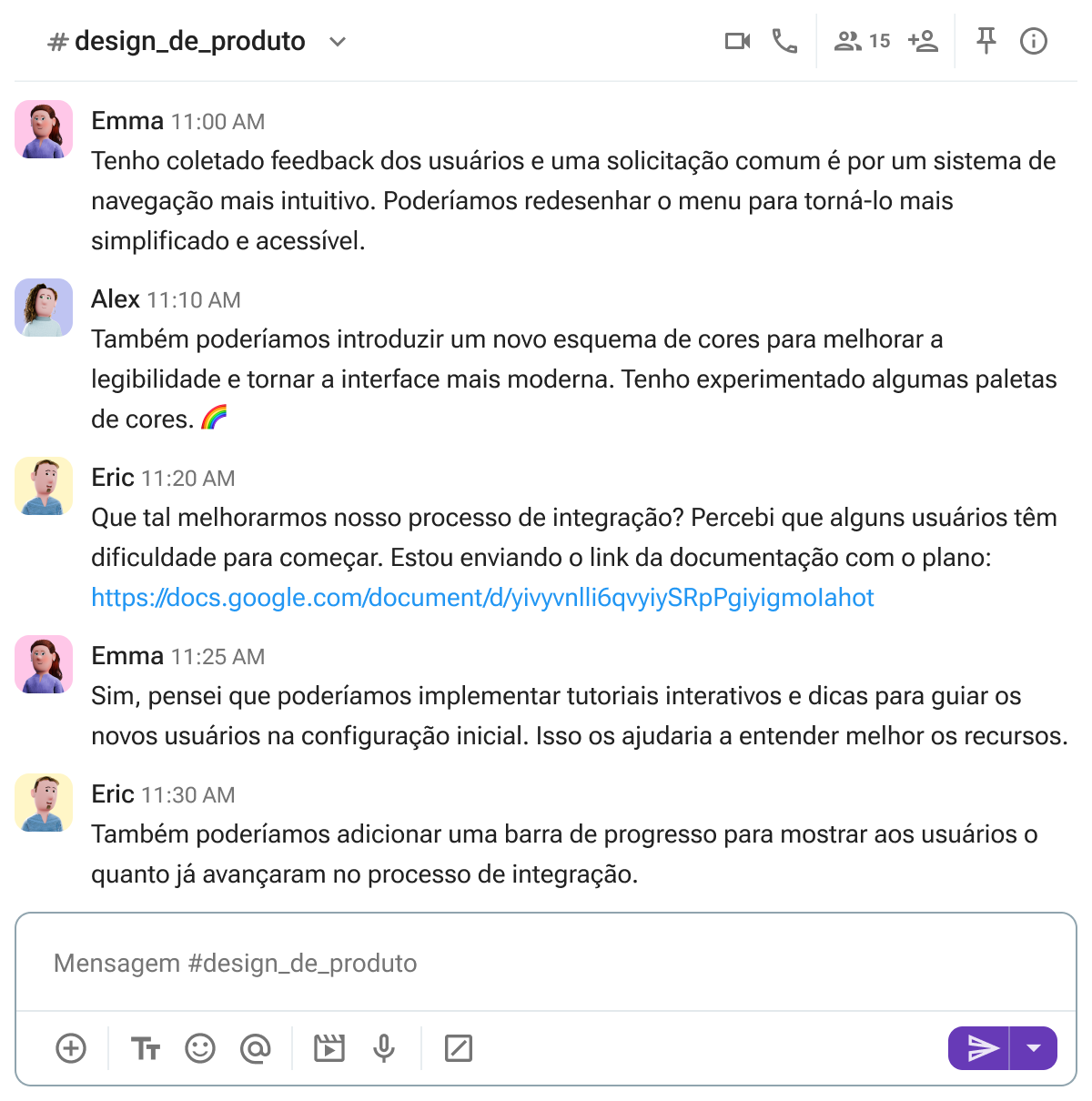 Faça dos canais do Pumble suas fontes confiáveis de referência para cada projeto
